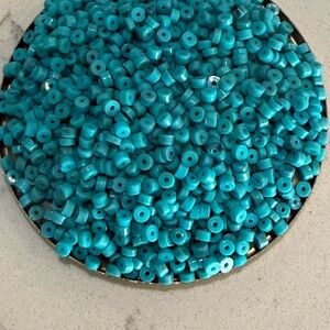 Small plastic Turquoise Beads